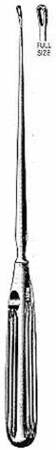 Miltex Miltex Uterine Biopsy Curette Sims 10 Inch Length Single-ended Hollow Handle with Grooves 2.5 X 5 mm Tip Extra Small Sharp Loop Tip - 30-1380