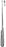 Miltex Miltex Uterine Biopsy Curette Sims 10 Inch Length Single-ended Hollow Handle with Grooves 2.5 X 5 mm Tip Extra Small Sharp Loop Tip - 30-1380