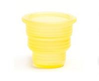 Bio Plas Hexa-Flex Tube Closure Polyethylene Snap Cap Yellow For 10, 12, 13, 16 and 18 mm Blood Collection and Culture Tubes NonSterile - 8380