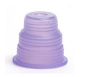 Hexa-Flex - Tube Closure Polyethylene Snap Cap Lavender For 10, 12, 13, 16 and 18 mm Blood Collection and Culture Tubes NonSterile - 8360