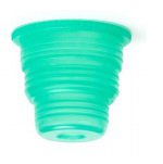 Bio Plas Hexa-Flex Tube Closure Polyethylene Snap Cap Green For 10, 12, 13, 16 and 18 mm Blood Collection and Culture Tubes NonSterile - 8365