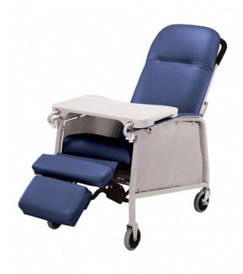 Graham-Field Lumex 3-Position Recliner Royal Blue 4 Inch Swivel Caster 4 Inch Swivel Caster - FR574G454