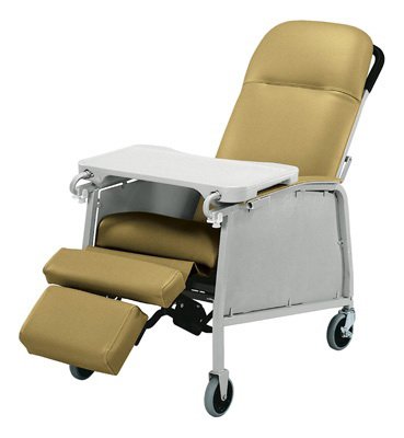 Lumex - 3-Position Recliner Vintage Gold 4 Inch Casters - 574G401