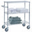 R & B Wire Products Utility Cart Chrome 24 X 42 X 48 Inch 3 Shelves - UC2448