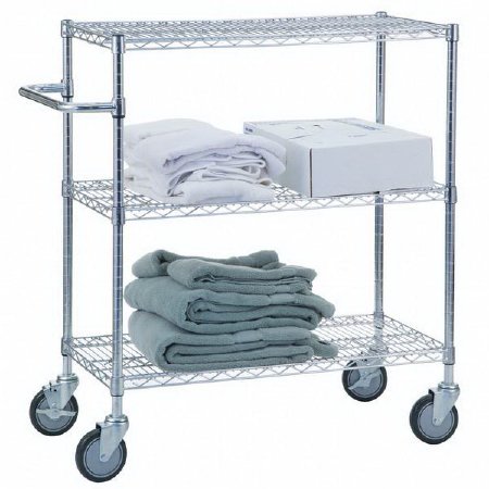 R & B Wire Products - Utility Cart Chrome 24 X 42 X 48 Inch - UC2448