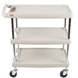 myCart - Utility Cart Plastic 27-11/16 X 36-5/8 X 40-1/4 Inch Gray 26 X 36 Inch - MY2636-25G