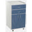 Custom Comfort Inc Supply Cabinet Portable Laminate 2 Drawer / 1 Shelf - SC6066-BURGUNDY-PLATINU