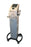Fabrication Enterprises InTENSity Professional CX4 Stim/Ultrasound Combo Unit With Cart, 4 Channels - 13-3392