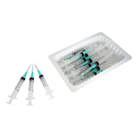 Sol-Millennium Medical SOL-M Syringe with Hypodermic Needle Tray Sol-M 5 mL 21 Gauge 1 Inch Detachable Needle Without Safety - 1852110T