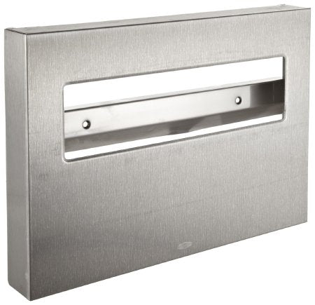 Lagasse ClassicSeries Toilet Seat Cover Dispenser Satin Finish Stainless Steel Manual Pull 250 Count Surface Mount - BOB221