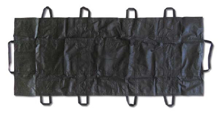 MedSource International Fast Stretcher Transport Gurney Black 30 X 76 Inch 10 Handles - S-95220