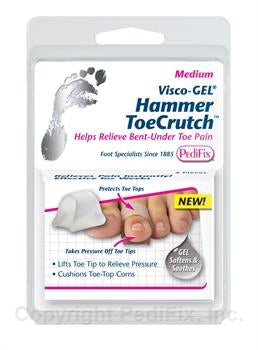 Pedifix Visco-GEL Hammer ToeCrutch Toe Cushion Large Slip-On Toe - P1037-L