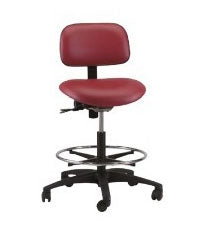 Brewer/Dental Task Series Industrial Stool Pneumatic Height Adjustment 5 Casters Black - VT-2-EAA-C-HAM114