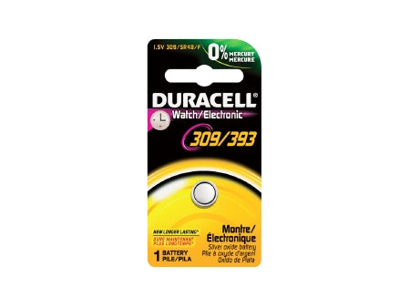 Duracell Duracell Silver Oxide Battery 309/393 Cell 1.5V Disposable 6 Pack - D309/393BPK08