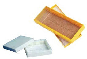 General Data Company - Slide Storage Box 1-1/4 X 3-1/4 X 3-3/4 Inch Blue ABS Plastic 25 Slide Capacity - SB-25P-B
