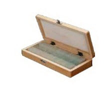 General Data Company - Slide Storage Box 1-1/4 X 4-3/4 X 8-3/4 Inch Wood 50 Slide Capacity - SB-50-W
