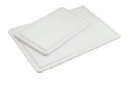 General Data Company SHURCut Dissecting Board 0.5 X 12 X 18 Inch, White, Reusable, Spill Containment Border, Rubber Feet, Radiused Edges, Chemical and Stain Resistant - SC-HDPE-1