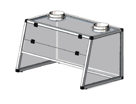 SHUR/Clean - Passive Fume Hood - SC-36S-WOME-TV