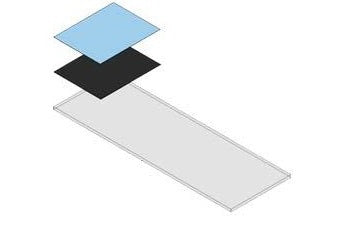 General Data Company SLIDE, MICROSCOPE COTD ETCH 90DEG BLU (72/PK 20PK/CS) D/S - SM-CCU-B