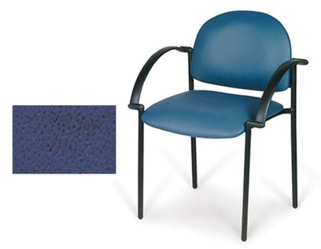 Hausmann Industries Pro-Form Side Chair Royal Blue Fixed Armrests Vinyl - 2158-729