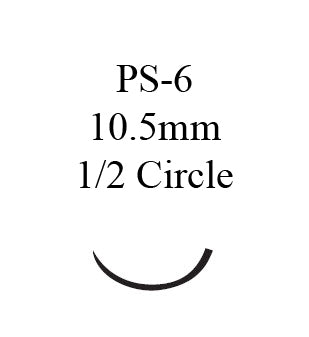J & J Healthcare Systems Coated Vicryl Suture with Needle Absorbable Coated Undyed Suture Braided Polyglactin 910 Size 5-0 18 Inch Suture 1-Needle 11 mm Length 1/2 Circle Reverse Cutting Needle - J511G