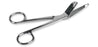 Medline - Bandage Scissors 7-1/4 Inch Length Floor Grade Stainless Steel Sterile Finger Ring Handle Angled Blunt Tip / Blunt Tip - DYND04001