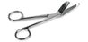 Medline - Bandage Scissors 7-1/4 Inch Length Floor Grade Stainless Steel Sterile Finger Ring Handle Angled Blunt Tip / Blunt Tip - DYND04001