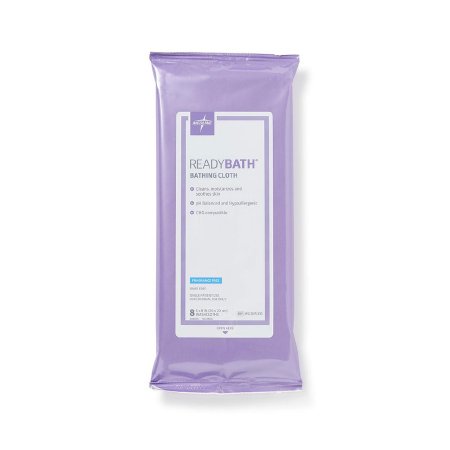 ReadyBath - Rinse-Free Bath Wipe Soft Pack Water / Cocamidopropyl PG-Dimonium Chloride Phosphate / Glycerin Unscented 8 Count - MSC095305