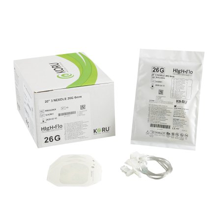 HIgH-Flo3 - Sub-Q Infusion Set 3 X 26 Gauge 6 mm 20 Inch Tubing Without Port - RMS32606