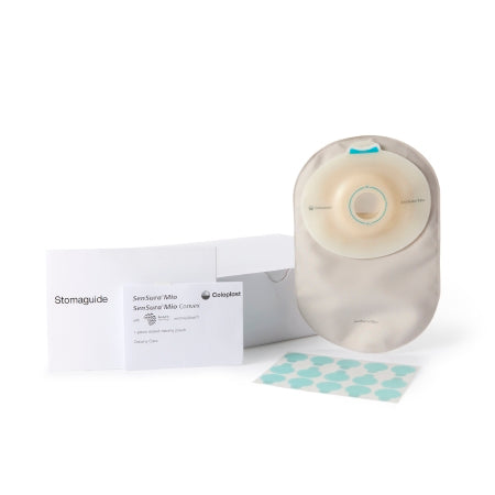 SenSura Mio Convex - Ostomy Pouch One-Piece System 8-1/4 Inch Length, Maxi 1 Inch Stoma Closed End Soft Convex, Pre-Cut - 16310