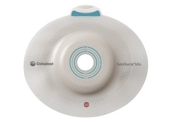 SenSura Mio Click - Ostomy Barrier Precut, Extended Wear Elastic Adhesive 40 mm Flange Green Code System 11/16 Inch Opening - 16942