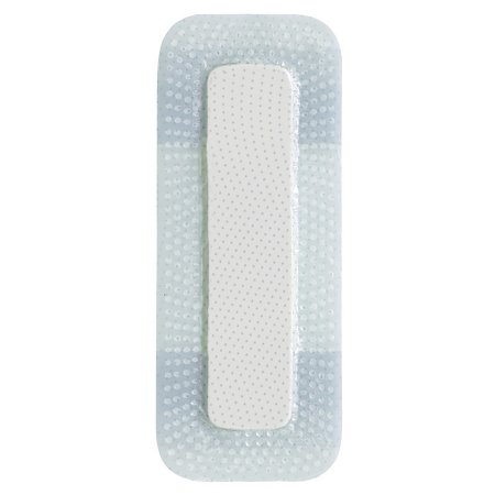 Biatain Silicone Lite - Thin Silicone Foam Dressing 2 X 5 Inch Rectangle Silicone Adhesive with Border Sterile - 33453