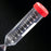 Globe Scientific - Centrifuge Tube Conical Bottom Plain 29.5 X 114 mm 50 mL Red Screw Cap Polystyrene Tube - 6253