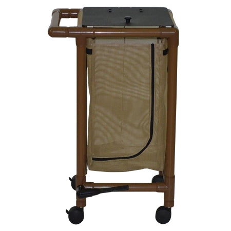 Mjm International - Single Hamper with Bag 4 Casters 14.46 gal. - WT214-S-FP