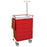 Harloff Classic Line Emergency Cart 22 X 35 X 45.75 Inch, 86.25 Inch IV Pole 6 Drawers Red - 6401Q