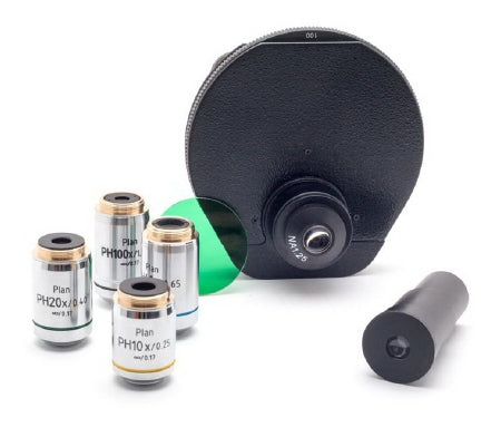 LW Scientific Infinity Turret Phase Kit 10X, 20X, 40X, 100X, Brightfield, Darkfield (Includes) - I4P-PHST-20BF