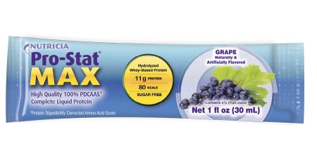 Medical Nutrition USA Pro-Stat Max Protein Supplement Pro-Stat MAX Grape Flavor 1 oz. Individual Packet Ready to Use - 90001-U