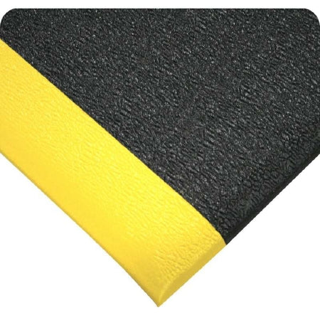 Fisher Scientific Ultra-Tred ArmorCote Anti-Fatigue Mat 3 X 60 Foot Black / Yellow Polyurethane Coated PVC Sponge - 19151184