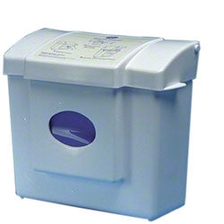 Saalfeld Redistribution Hospeco Feminine Hygiene Waste Receptacle 4-1/2 gal. Rectangular White Plastic Manual - HS-6140WP