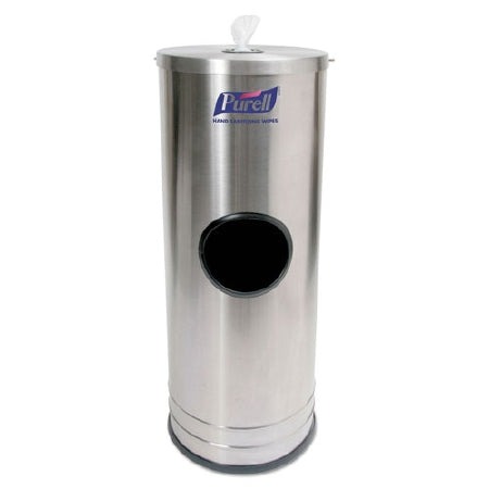 Purell - Wipe Dispenser Silver Stainless Steel Center Pull 800 Count Floor - 45KE73