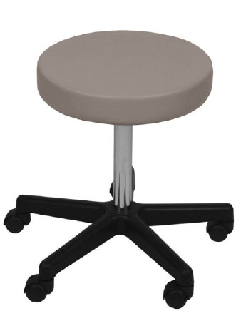 UMF Medical Ultra Comfort Stool Threaded Stem Height Adjustment 2 Inch Twin Wheel Carpet Casters Steel Blue - 6769ST