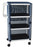 MJM International - Linen Cart with Cover 3 Shelves 75 lbs. per Shelf Weight Capacity PVC 3 Inch Twin Casters - 325-3C-GRAY