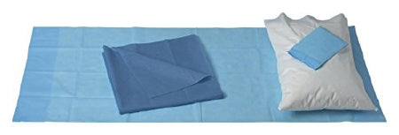 Medline - Stretcher Sheet Set Flat Sheet / Fitted Sheet / Pillowcase Disposable - NON37250