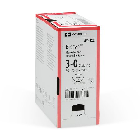 Biosyn - Suture without Needle Monofilament Polyester Absorbable Size 0 60 Inch Suture - M-114