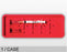 Soffzone - Syringe Tray Red, 3 X 9 Inch - FSY309RED