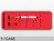 Viscot Industries Soffzone Syringe Tray Red, 3 X 9 Inch - FSY309RED