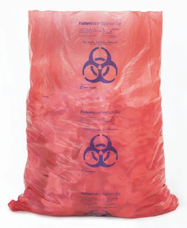 Fisherbrand - Biohazard Waste Bag Red Bag Polyethylene 36 X 45 Inch - 22044565