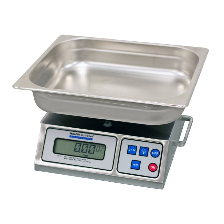 Health O Meter - Lab Scale Digital LCD Display 176 oz / 5000 Gram Capacity Stainless Steel AC Power - 3400KL