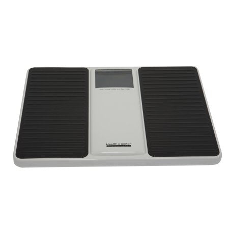 Health O Meter - Floor Scale Digital LCD Display 500 lbs. / 220 kg Capacity Black / White Battery Operated - 880KLS