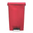 Saalfeld Redistribution Slim Jim Trash Can 13 gal. Rectangular Red Plastic Step On - 1883566